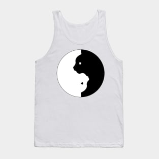 cat yin yang Tank Top